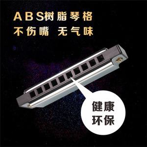 Armónica Feifan de 10 orificios, instrumento musical de metal plateado para niños de 4 a 6 años - Product Image 2