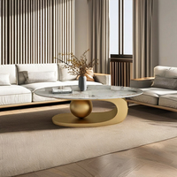 Table Basse en Acier Inoxydable Personnalisée Style Luxe Léger avec Petit Plateau pour Salons et Hôtels Vente en Gros