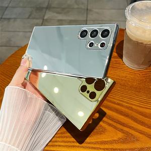 Étui de téléphone portable de luxe avec miroir de maquillage en or brillant électro-plaqué pour téléphones mobiles Samsung <span class=keywords><strong>Galaxy</strong></span> S26 S25 A16 A73 A55 - Product Image 3
