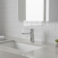 Robinet d'eau chromé de haute qualité en laiton robinet de lavabo monotrou mitigeur robinet de lavabo de salle de bain