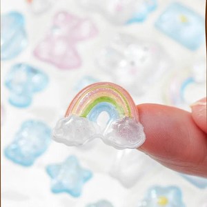 OEM Manufacturer 3D Raised Cartoon <b>Bubble</b> Sticker Colorful Embossed DIY Craft Sticker for <b>Kids</b> Scrapbook Decoration - Product Image 1
