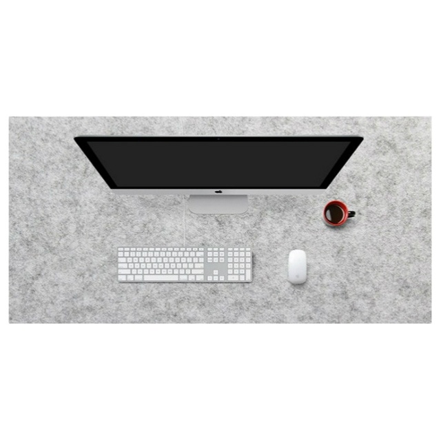 Large XXL Office Computer Anti Slip Felt Desk Mat Table Keyboard Big Mouse Pad Wool Felt Laptop Custom Made logo