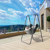Support de chaise suspendue en fer métallique moderne et durable pour l'extérieur, la chambre, la salle à manger, l'hôtel, le parc, l'école