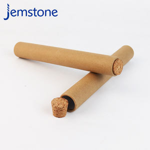 Tube en papier biodégradable recyclé 100% imprimé en couleur personnalisée avec couvercle Manipulation d'impression d'estampage de prototypage rapide - Product Image 4