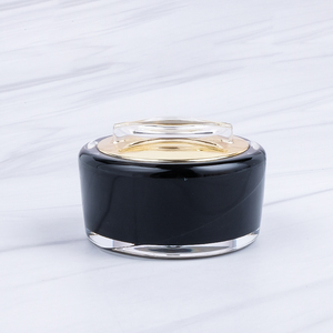 Envases Redondos Esmerilados de Lujo para Cosméticos, Exfoliante Labial y Manteca Corporal, Negros, de 15g y 30g, con Tapa de Plástico - Product Image 3