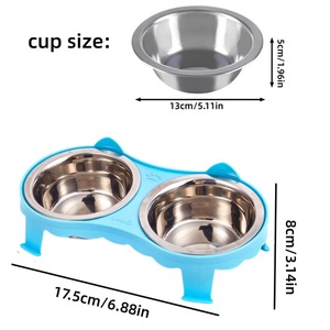 ชามใส่อาหารและน้ำสำหรับสัตว์เลี้ยงขนาดเล็ก ทำจากใยไผ่และสแตนเลส ใช้ได้ทั้งในบ้านและนอกบ้าน เหมาะสำหรับการเดินทาง ขายส่ง เป็นมิตรกับสิ่งแวดล้อม - Product Image 6