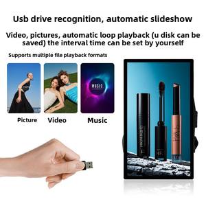 Layar LCD Hitam 12,1 Inci untuk Tas Ransel, Tampilan Video Iklan yang Dipasang di Tas untuk Pameran Sekolah, Aula, Promosi Pendidikan - Product Image 6