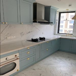 Ensemble <span class=keywords><strong>de</strong></span> meubles <span class=keywords><strong>de</strong></span> cuisine et <span class=keywords><strong>de</strong></span> <span class=keywords><strong>salle</strong></span> <span class=keywords><strong>de</strong></span> <span class=keywords><strong>bain</strong></span> modernes, écologiques, couleur grain <span class=keywords><strong>de</strong></span> pierre blanc crème, îlot <span class=keywords><strong>de</strong></span> cuisine personnalisé, garde-manger - Product Image 5