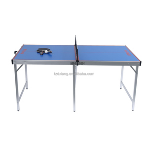 DINGXIANG Table de <span class=keywords><strong>ping</strong></span>-<span class=keywords><strong>pong</strong></span> moderne et durable en alliage d'aluminium miniature, 25 mm, pliable, avec raquettes et <span class=keywords><strong>filet</strong></span> pour une utilisation en intérieur/extérieur - Product Image 4