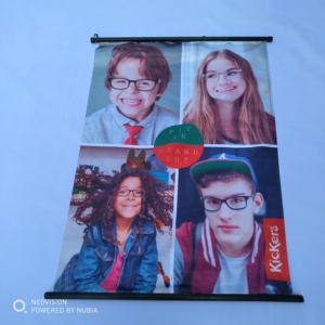 Menggantung spanduk gratis sampel gulir bingkai Poster magnetik gantungan untuk dekorasi dinding bendera Promosi - Product Image 1