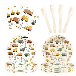 Juego de Vajilla Desechable DAMAI para Fiestas, Kit de Platos de Papel, Decoración para Fiestas de Cumpleaños Infantiles - Product Image 3