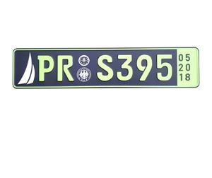 Placa reflectante de matrícula de <span class=keywords><strong>coche</strong></span>, placa de matrícula <span class=keywords><strong>europea</strong></span> con logotipo y diseños de decoración, de aluminio, venta al por mayor - Product Image 5