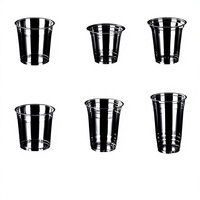 100 Couvercles jetables en PET de qualité alimentaire pour gobelets à café et thé au lait, pour boissons froides, thé au citron, emballage à emporter, impression de logo disponible