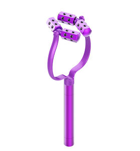 KKS vibrazione ad alta frequenza a forma di Y rullo per massaggio facciale a forma di v collo lifting elettrico 48 pietre di germanio massaggiatore a rulli - Product Image 4