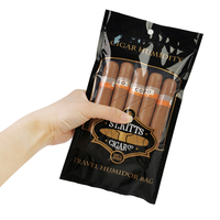 Boîte de présentation de comptoir de vente au détail de sac de Mylar PE thermoscellable à fermeture éclair personnalisable pour l'emballage de cigarillo de tabac Grabba Fronto Leaf