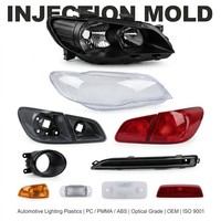 Piezas de Moldeo por Inyección de Plástico de Alta Precisión Personalizadas para Componentes Automotrices, Materiales ABS/PA66, Servicio Integral de Fábrica
