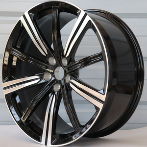 Glänzend Schwarz mit Maschinierter Oberfläche Geschmiedete Felgen 5x114,3 Geschmiedete Autofelgen 17 18 20 22 Zoll für <span class=keywords><strong>Opel</strong></span> Corsa D Reifen Personenwagen-Rad - Product Image 1