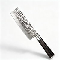 AMSZL Couteau de chef japonais avec 67 couches de lame en acier damas et manche en bois d'ébène Lame en acier au carbone