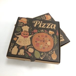Scatola per Pizza in Carta <span class=keywords><strong>di</strong></span> Alta Qualità, Monouso, 6 7 8 9 10 Pollici, Nera/Marrone/Bianca, Scatola per Consegna Pizza - Product Image 1