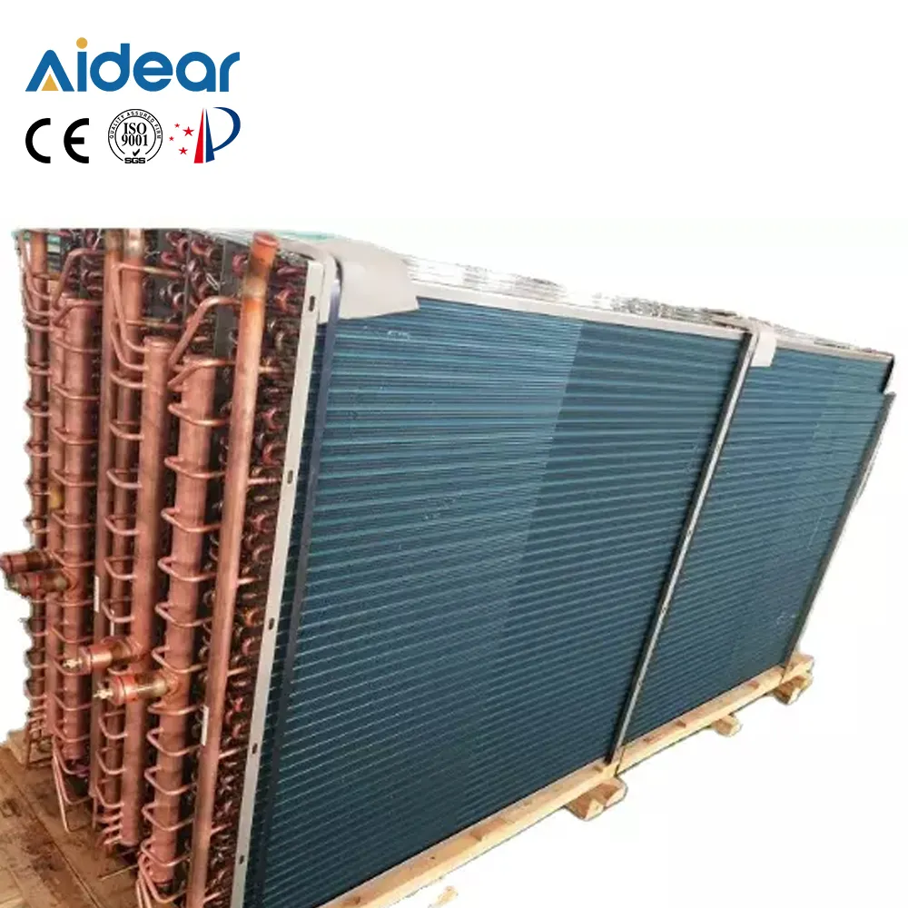 Aidear Industrial Tube Fin Type Heat Exchanger Stainless steel tube Fin steam heat exchanger