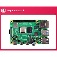 Nouveau Raspberry Pi 4 4 Go de RAM, carte de développement informatique monopuce, kit de démarrage, système Linux en stock