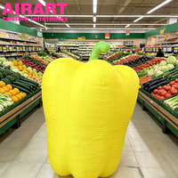 Événement promotionnel des légumes : Piments jaunes gonflables
