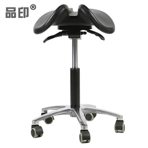 Chaise de bureau pivotante réglable en hauteur Pin Yin Saddle Chair MA-008 noire - Product Image 4