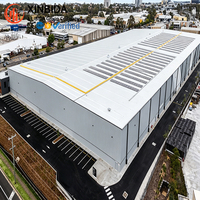 Entrepôt préfabriqué en acier, bâtiment d'entrepôt industriel écologique pour l'entreposage des usines manufacturières aux États-Unis