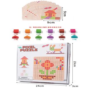 Nuevos Bloques de Construcción de Madera 3D, <span class=keywords><strong>Juego</strong></span> de Mesa Creativo para Entrenamiento de Concentración, Rompecabezas Educativo para el Aprendizaje Temprano - Product Image 5