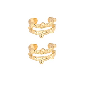 Nueva moda creativa Europea americana lujosa oreja puños exquisitos irregulares geométricos Clip-On pendientes cobre no perforado - Product Image 5