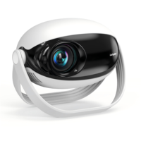 Mini-projecteur intelligent portable Z6 avec Android 14, Wi-Fi, résolution 720P, haut-parleurs intégrés, logiciel personnalisable, home cinéma