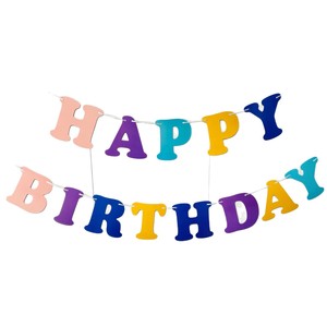 Happy Birthday Alphabet <b>Banner</b> Colorful Plastic Letters Party Decorations Birthday Celebration Flags - Product Image 5
