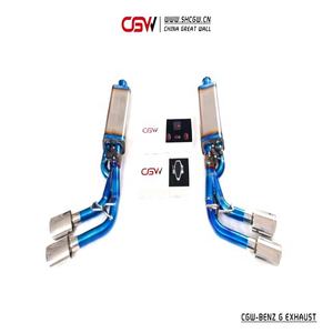 Fabrika dağıtım fiyat en kaliteli titanyum oto egzoz ses Catback susturucu Benz için G500 G55 G63 4.0T W464 - Product Image 4