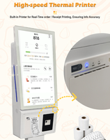 Kiosque de paiement de stationnement Android/Windows 21/23 pouces avec caméra, machine de paiement automatique pour magasin alimentaire intérieur, en stock