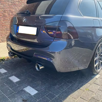 2006-2016 untuk BMW E90 E92 318i 320i 325i 330 MP Mid-range Body Kit 304 Stainless Steel Carbon Fiber Dual Exhaust Tailpipes SYPES