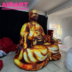 Décoration de fête <span class=keywords><strong>gonflable</strong></span> de <span class=keywords><strong>Bouddha</strong></span> de 3 m de haut, mascotte de ballon <span class=keywords><strong>gonflable</strong></span> <span class=keywords><strong>Bouddha</strong></span> doré - Product Image 2