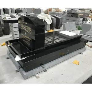 china black granite tombstones black slabs full set,tombstones and monuments