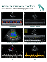 Échographe Doppler Couleur Vétérinaire sur Chariot Haute Définition Periodmed pour l'Examen Clinique d'Animaux Multi-Spécies