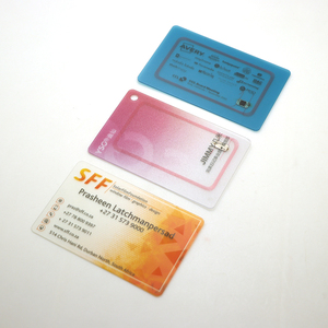 Impresión offset de PVC transparente Personalizar tarjeta de visita magnética NFC - Product Image 5