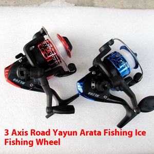 Moulinet de pêche sur glace HL200 petite <span class=keywords><strong>taille</strong></span> Poissons Cross-Border Road Ya Wheel Rock Fishing avec boîte de ligne et bras de tour pliant - Product Image 2