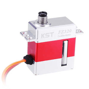 Ventes Flash : Servomoteur numérique HV sans noyau à engrenages métalliques KST FZ320 DC7.4V 5.5Kgf.cm 0.09sec 1520us pour aile de planeur RC et jet - Product Image 1