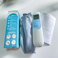 Termometer inframerah IR listrik Digital kecil, untuk ANAK & bayi bertenaga baterai dahi & telinga penggunaan rumah tangga bahan plastik