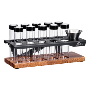 Support de rangement pour grains de café Kafei Shi, 10 bouteilles en verre hermétiques avec système de distribution, pour la maison ou la présentation en café - Product Image 5