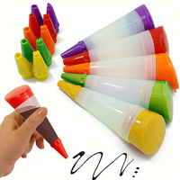 Ensemble de pistolets à pâtisserie en plastique 1 pièce, outils de décoration de gâteaux, tubes à presser pour la décoration de desserts, embouts, fournitures de pâtisserie DIY, lavage à la main uniquement