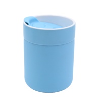 Tasse à café de voyage en céramique nordique personnalisée avec anneau en silicone et couvercle en plastique fabricant
