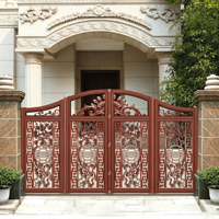 Portail en aluminium à prix d'usine pour villas et hôtels – Design moderne, durable, installation facile, portails de sécurité pour allées, portail coulissant