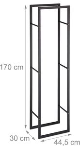 Étagère en acier de couleur personnalisée pour bois de chauffage intérieur/extérieur Étagère de rangement pour bois de chauffage pour ensembles de foyers Accessoires Échantillon - Product Image 5