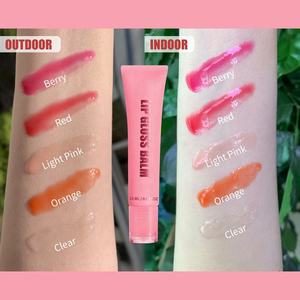 Bálsamo Labial 2 en 1 Cosmético Hidratante con Brillo Espejo, Etiqueta Privada, Color Rosa, No Pegajoso, de Larga Duración - Product Image 4