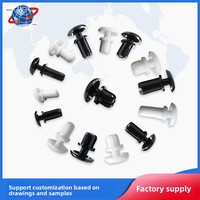 SUDA SD-R2024 Rivets et clips à pression PA/Nylon 5mm Type R pour applications de fixation de fils -20~140