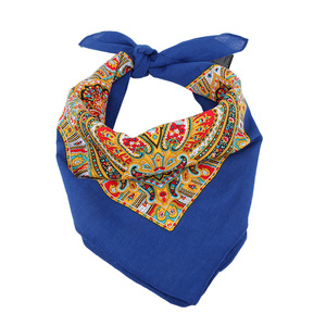 Foulard in Cotone Multiuso con Stampa Personalizzata Paisley, Bandana Quadrata per Esterni con Logo Personalizzato - Product Image 5